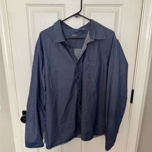 Van Heusen Denim Look Button-Up Dress Shirt